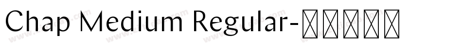 Chap Medium Regular字体转换